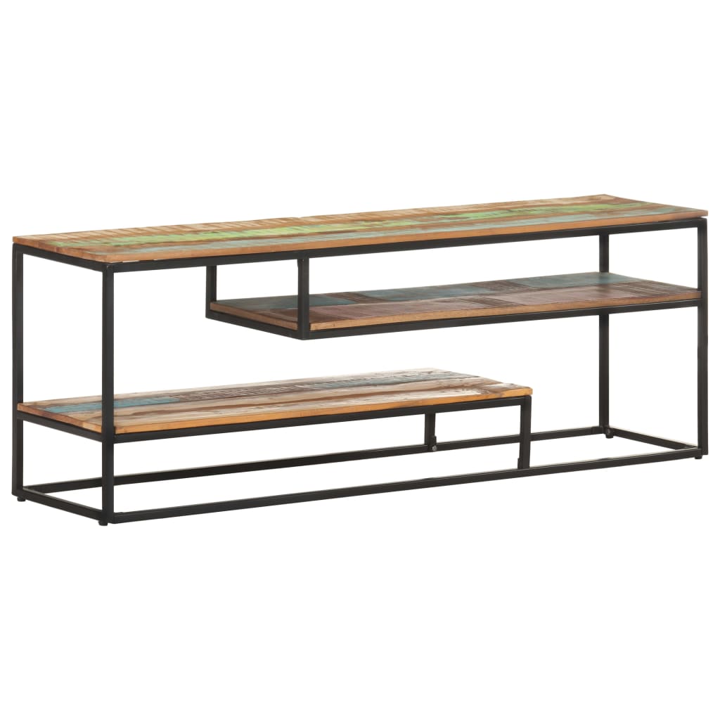 Tv-Meubel 130X30X45 Cm massief gerecycled hout