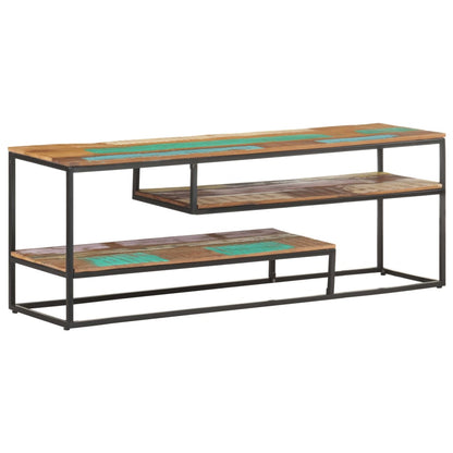 Tv-Meubel 130X30X45 Cm massief gerecycled hout