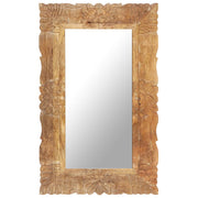 Mirror 80x50 cm solid mango wood