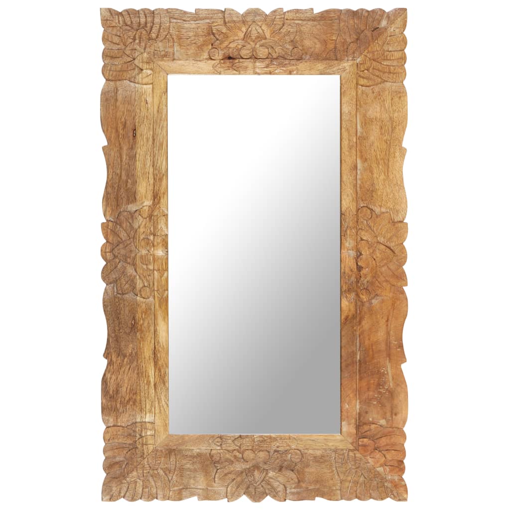 Spiegel Massief Mangohout 80 x 50 cm Bruin