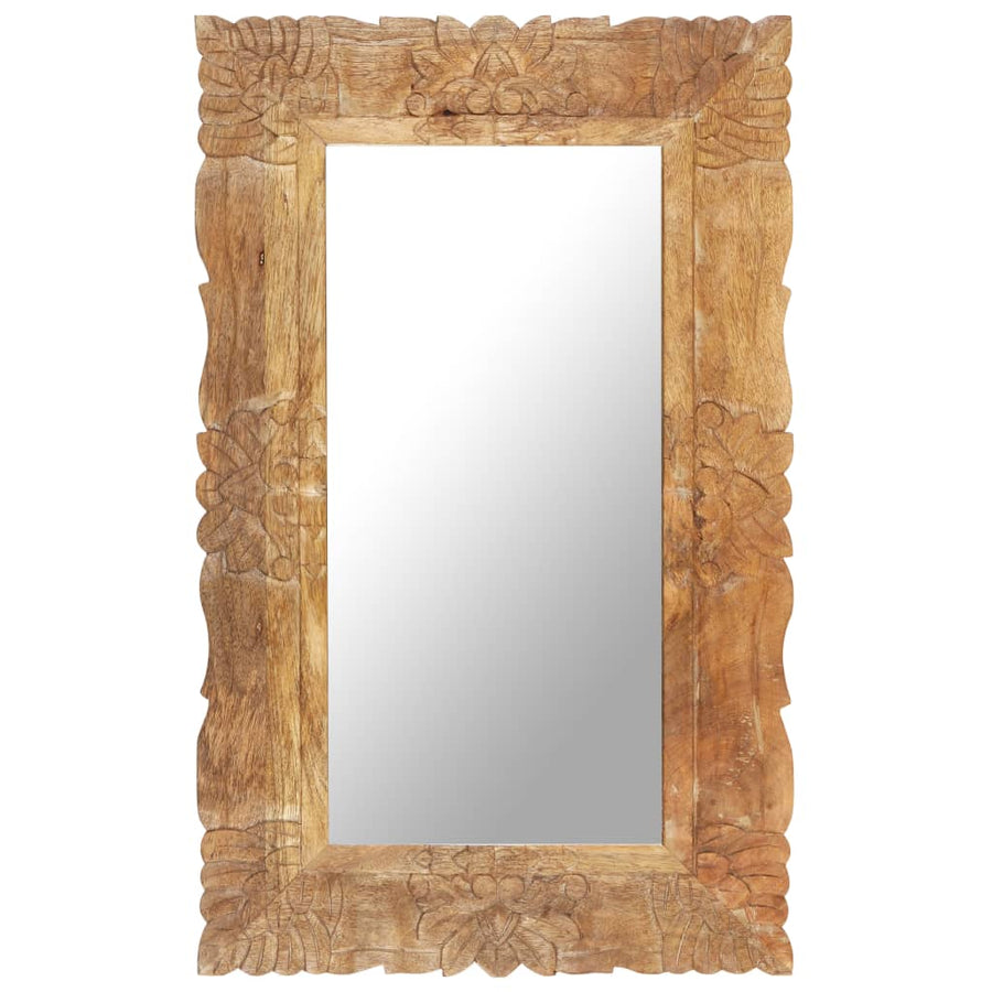 Spiegel Massief Mangohout 80 x 50 cm Bruin