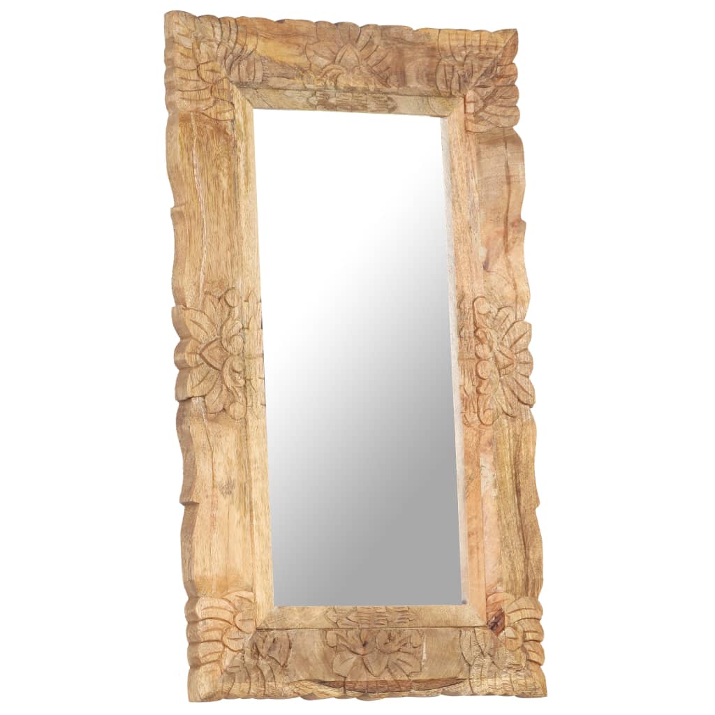 Spiegel Massief Mangohout 80 x 50 cm Bruin