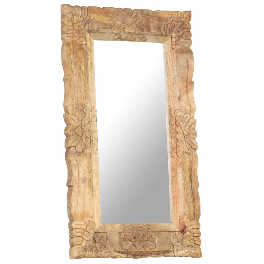 Spiegel Massief Mangohout 80 x 50 cm Bruin