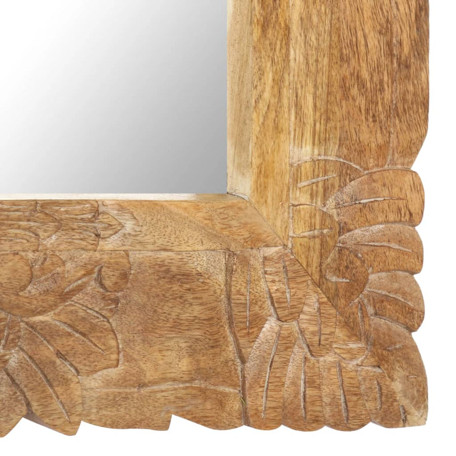 Spiegel Massief Mangohout 80 x 50 cm Bruin