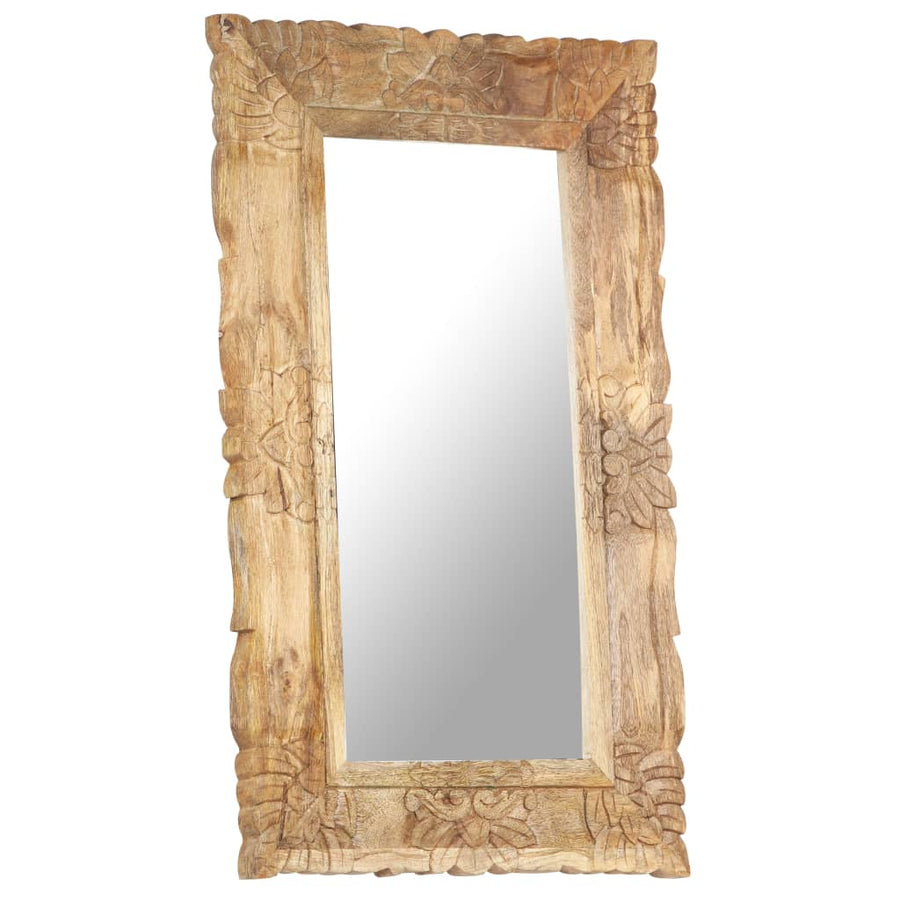 Spiegel Massief Mangohout 80 x 50 cm Bruin