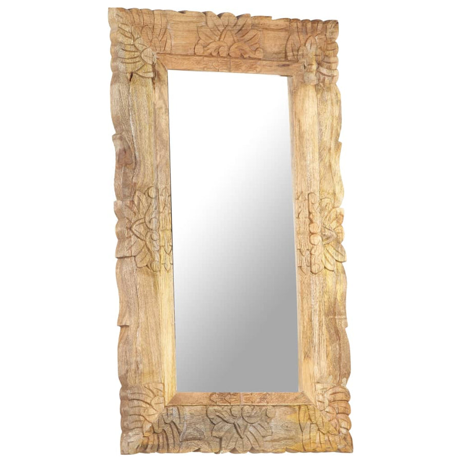 Spiegel Massief Mangohout 80 x 50 cm Bruin