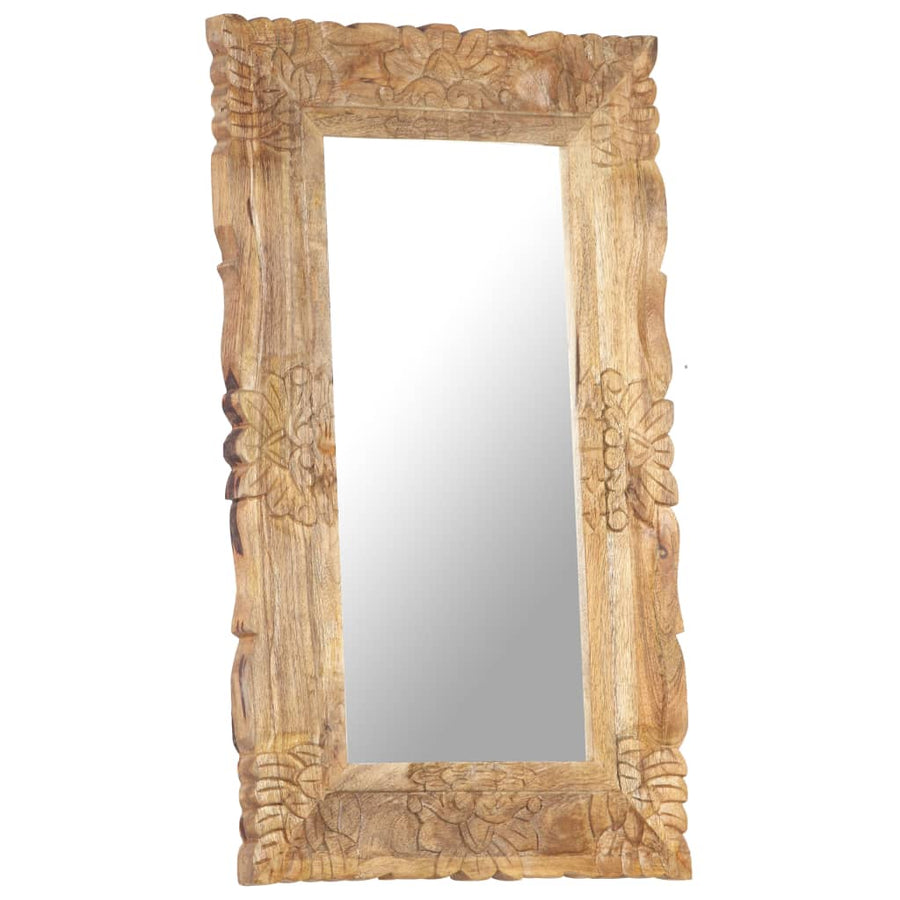 Spiegel Massief Mangohout 80 x 50 cm Bruin