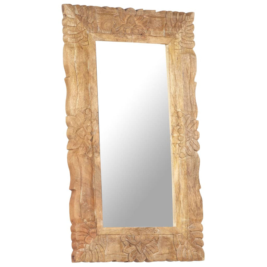 Spiegel Massief Mangohout 80 x 50 cm Bruin