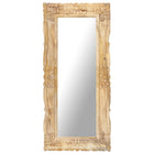 Mirror 110x50 cm solid mango wood
