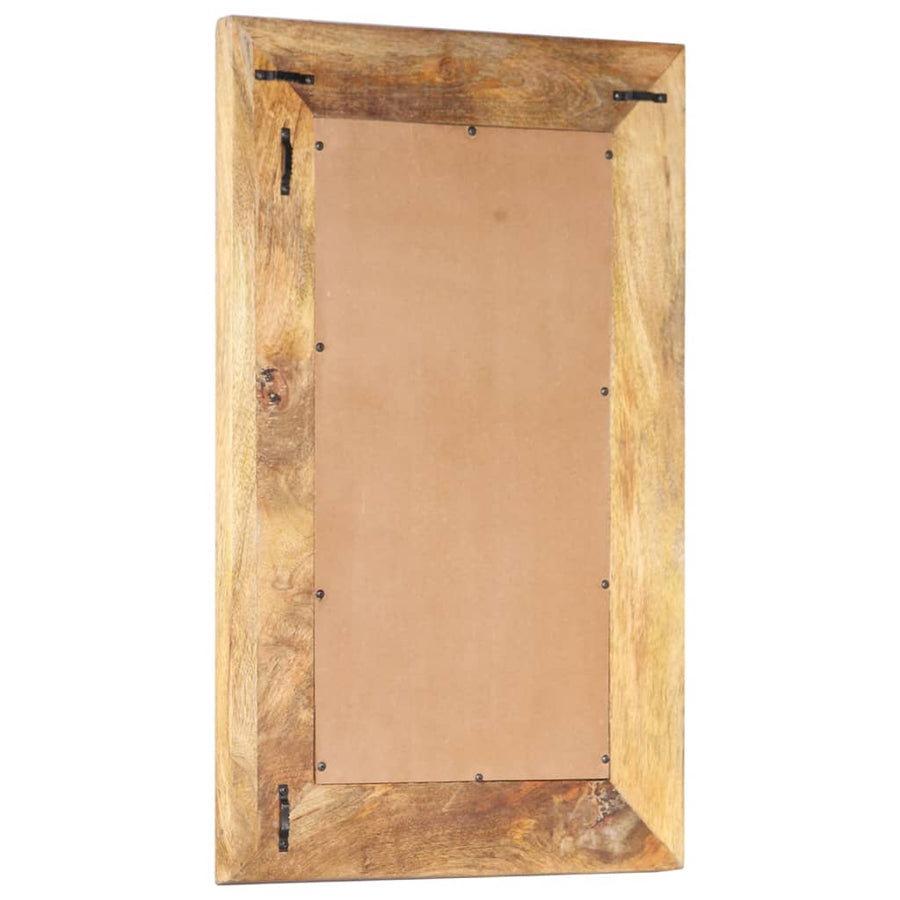 Spiegel Handgesneden 80X50X2,6 Cm Massief Mangohout 80 x 50 x 2.6 cm