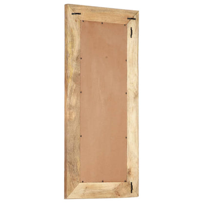Spiegel handgesneden 110x50x2,5 cm massief mangohout
