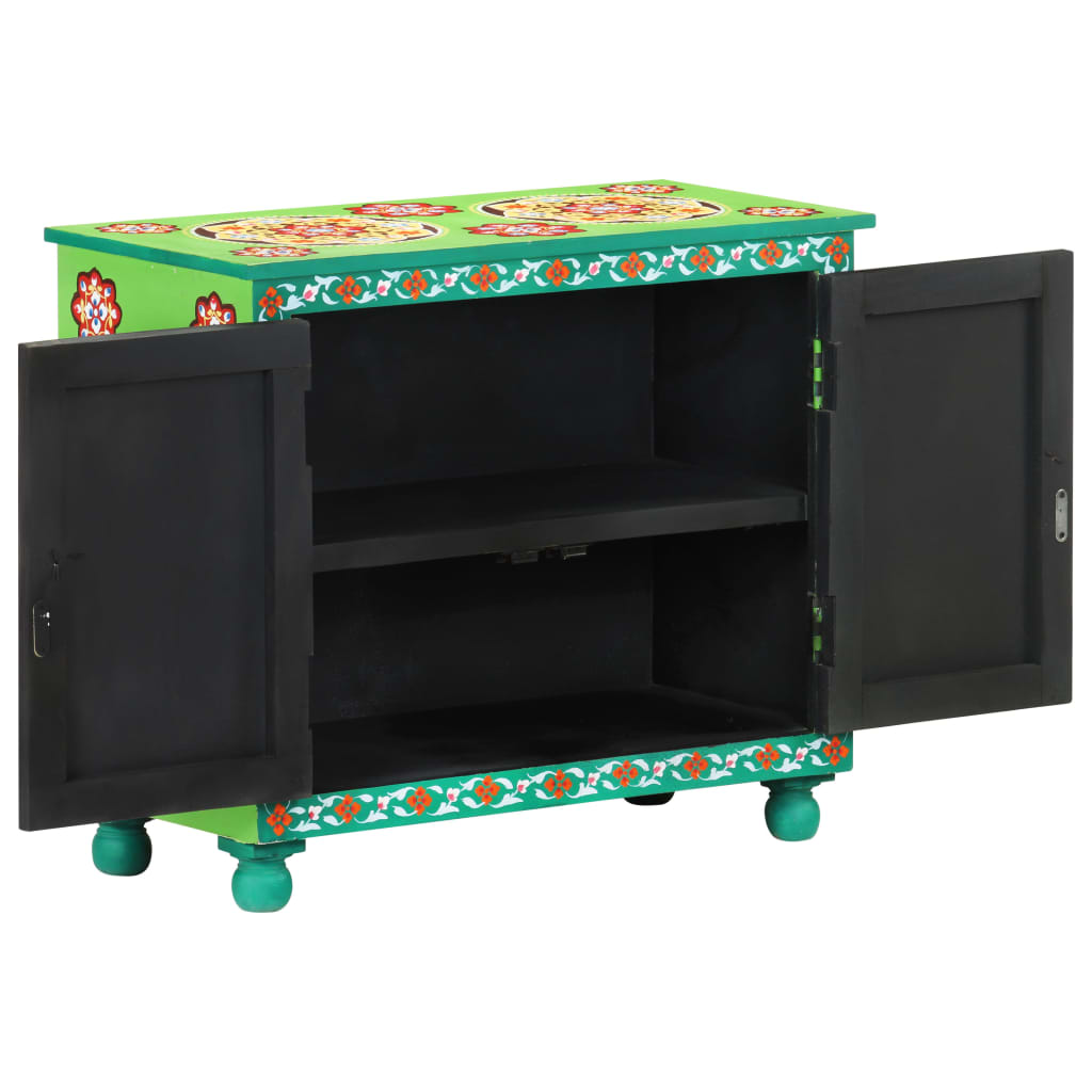 Dressoir handgeschilderd 70x35x60 cm mangohout meerkleurig