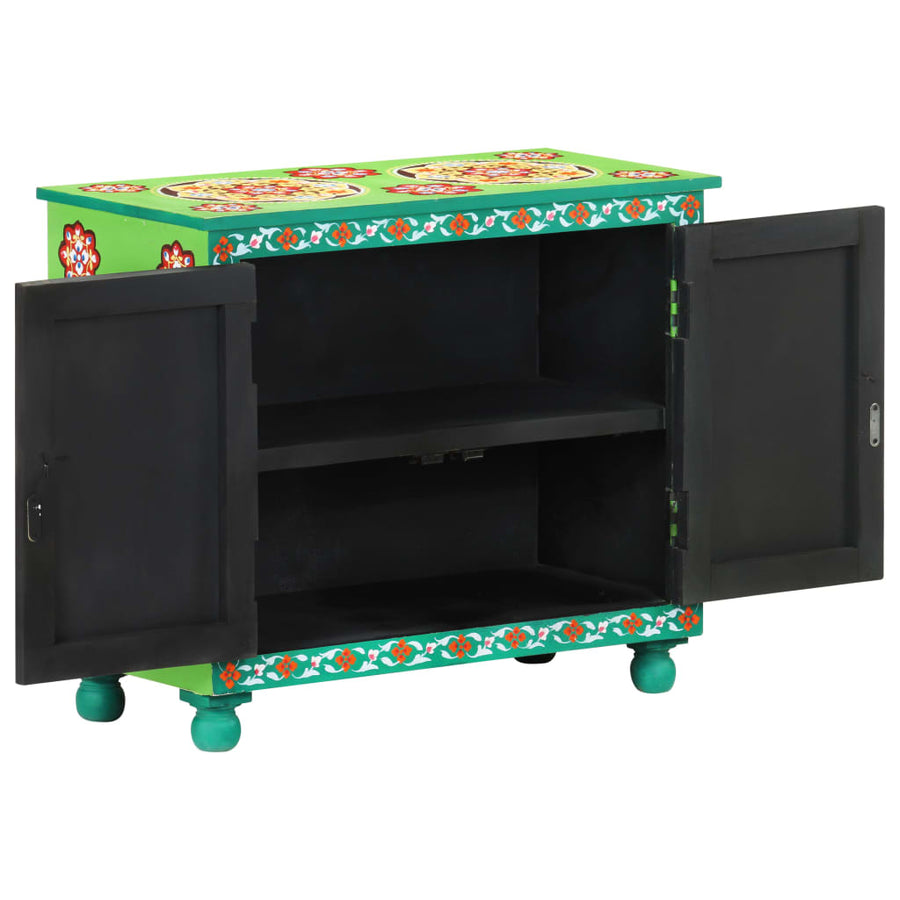 Dressoir handgeschilderd 70x35x60 cm mangohout meerkleurig
