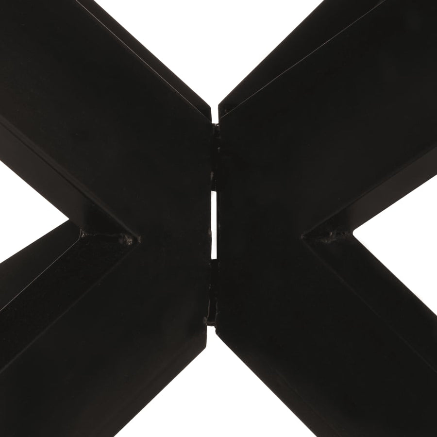 Eettafel rond 175x75 cm ruw mangohout