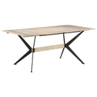 Dining Table 180X90X76 Cm Solid Mango Wood White