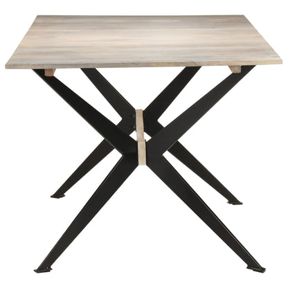 Eettafel 180X90X76 Cm Massief Mangohout Wit