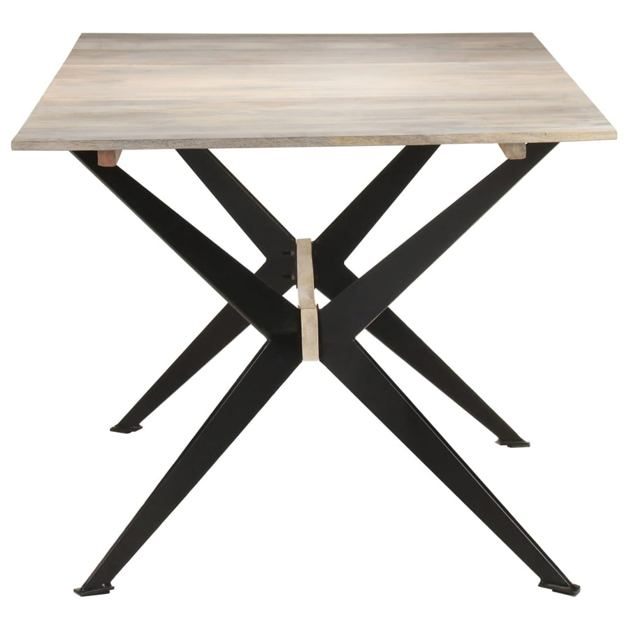 Eettafel 180X90X76 Cm Massief Mangohout Wit