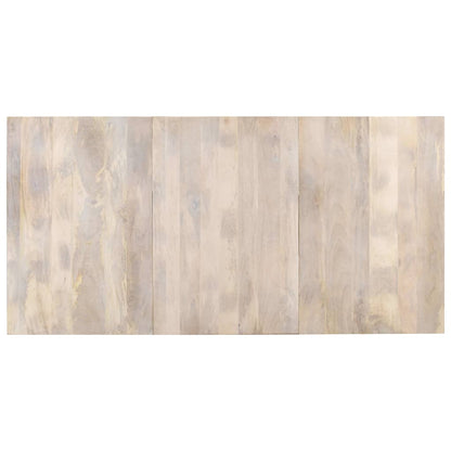 Eettafel 180X90X76 Cm Massief Mangohout Wit