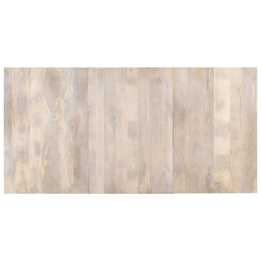 Eettafel 180X90X76 Cm Massief Mangohout Wit