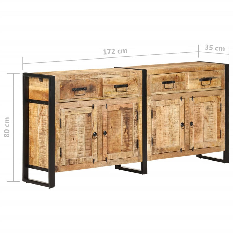 Dressoir 72X35X80 Cm massief mangohout