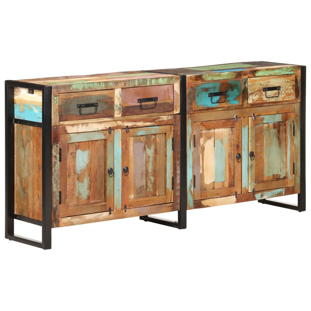 Dressoir 72X35X80 Cm massief gerecycled hout