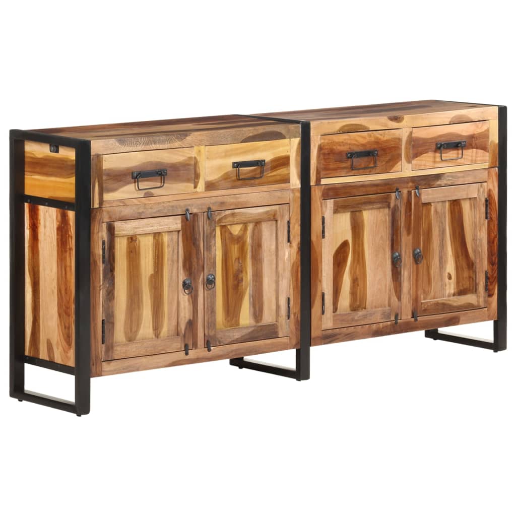 Dressoir 172X35X80 Cm Acaciahout Met Honingkleurige Afwerking Massief acaciahout