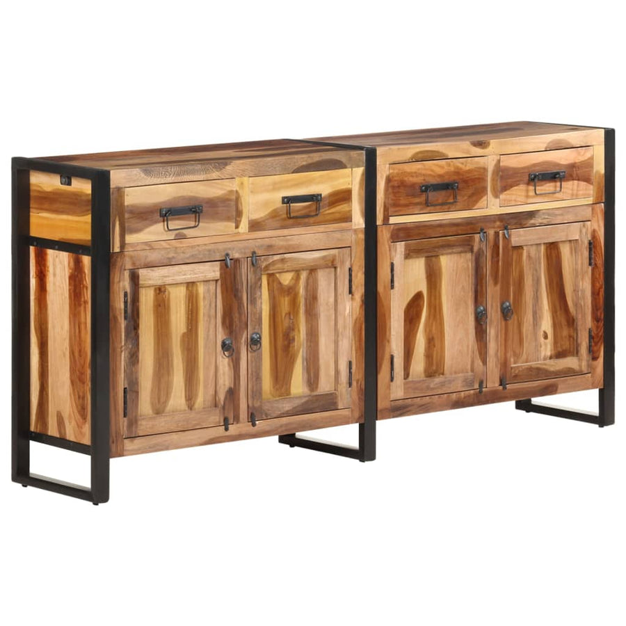 Dressoir 172X35X80 Cm Acaciahout Met Honingkleurige Afwerking Massief acaciahout