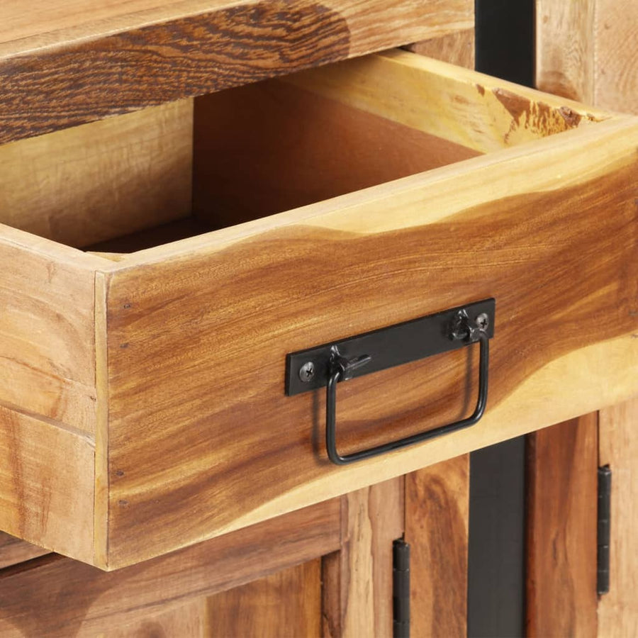 Dressoir 172X35X80 Cm Acaciahout Met Honingkleurige Afwerking Massief acaciahout