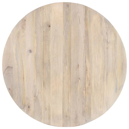Eettafel Rond 0X76 Cm Massief Mangohout Lichtbruin
