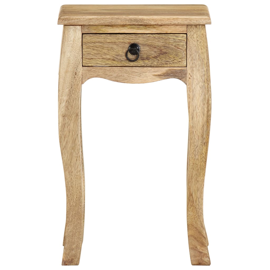 Nachtkastje 28x28x46 cm massief mangohout