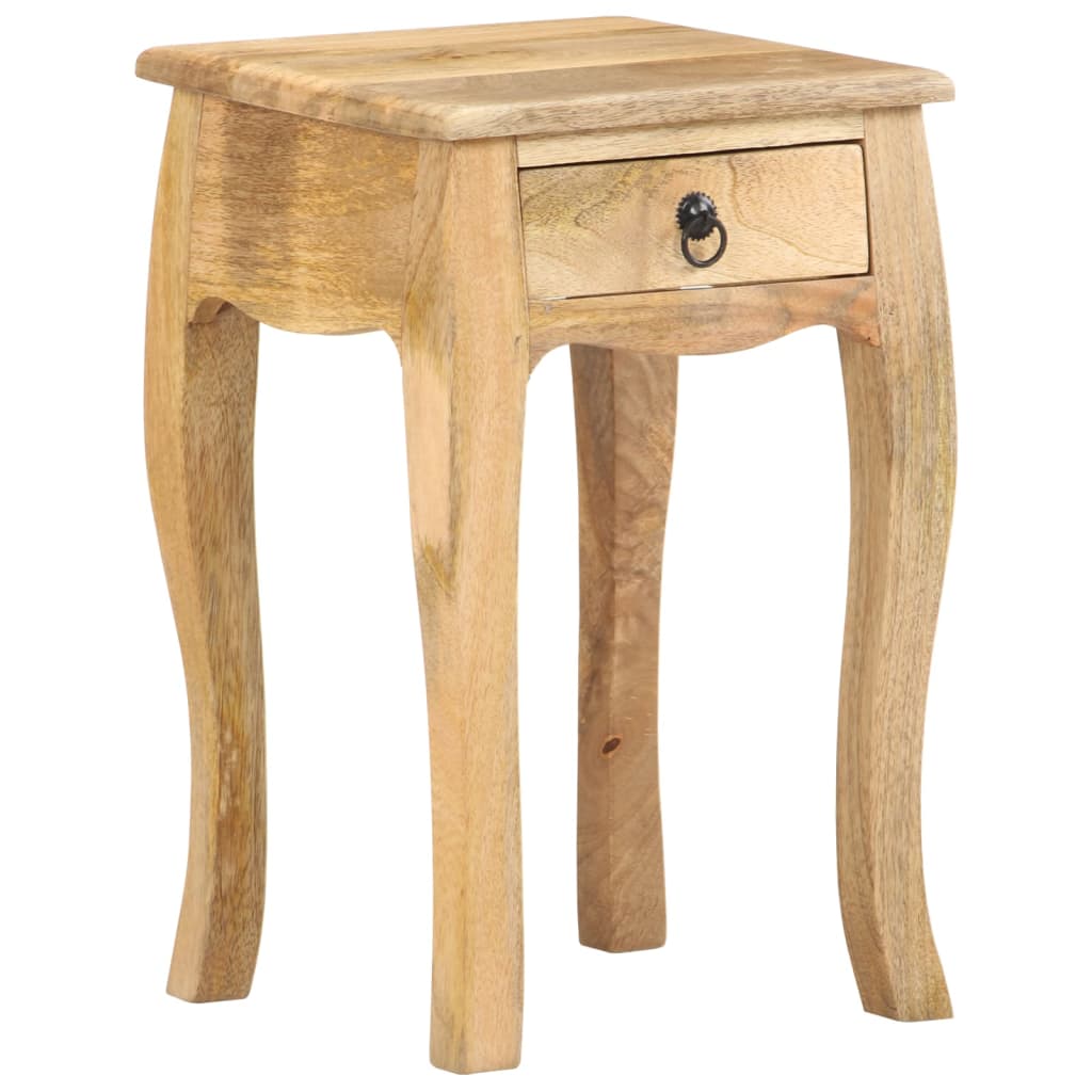 Nachtkastje 28x28x46 cm massief mangohout