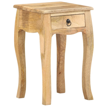 Nachtkastje 28x28x46 cm massief mangohout