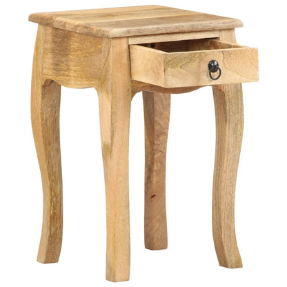 Nachtkastje 28x28x46 cm massief mangohout