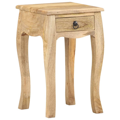 Nachtkastje 28x28x46 cm massief mangohout