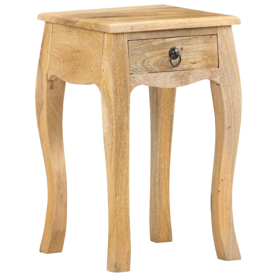 Nachtkastje 28x28x46 cm massief mangohout