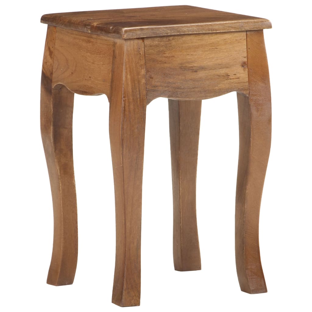 Nachtkastje 28X28X46 Cm Massief Mangohout Donkerbruin