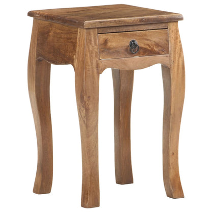 Nachtkastje 28X28X46 Cm Massief Mangohout Donkerbruin