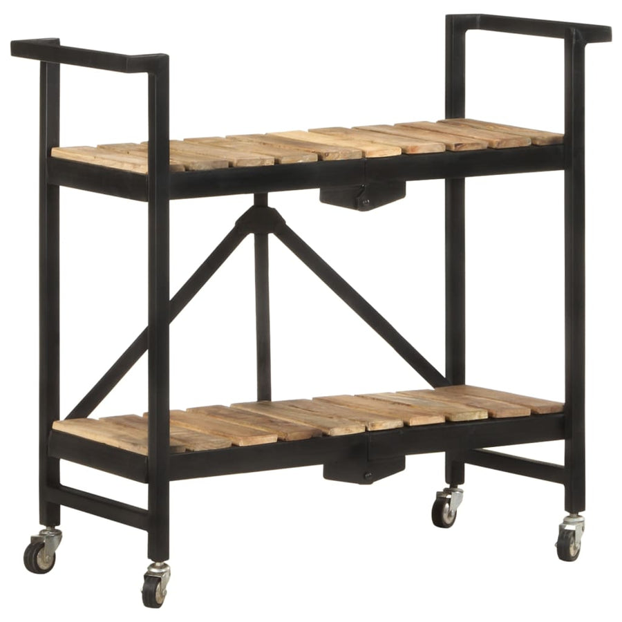 Keukentrolley 87X36X81 Cm Massief Mangohout