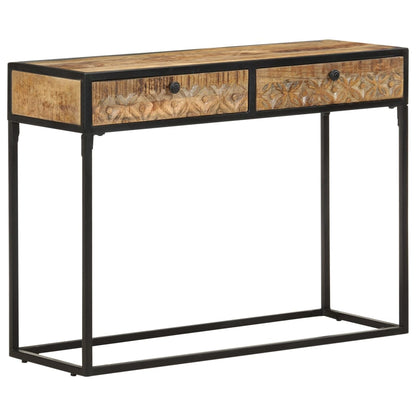 Wandtafel 100x35x75 cm massief mangohout