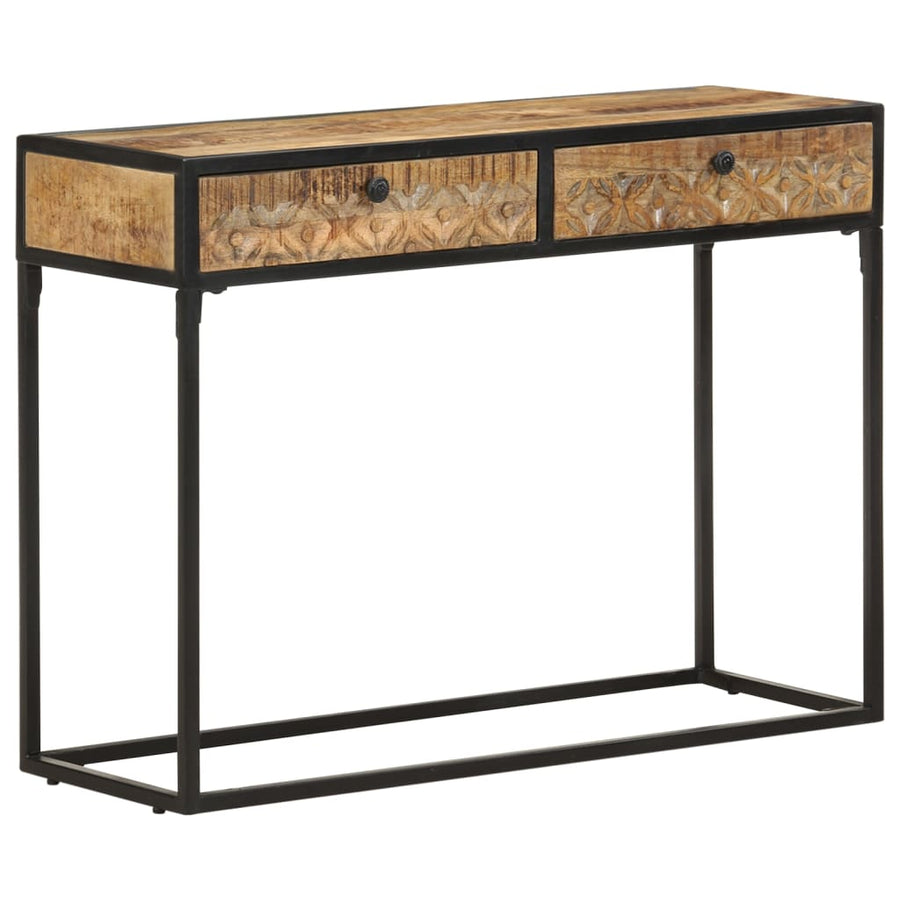 Wandtafel 100x35x75 cm massief mangohout