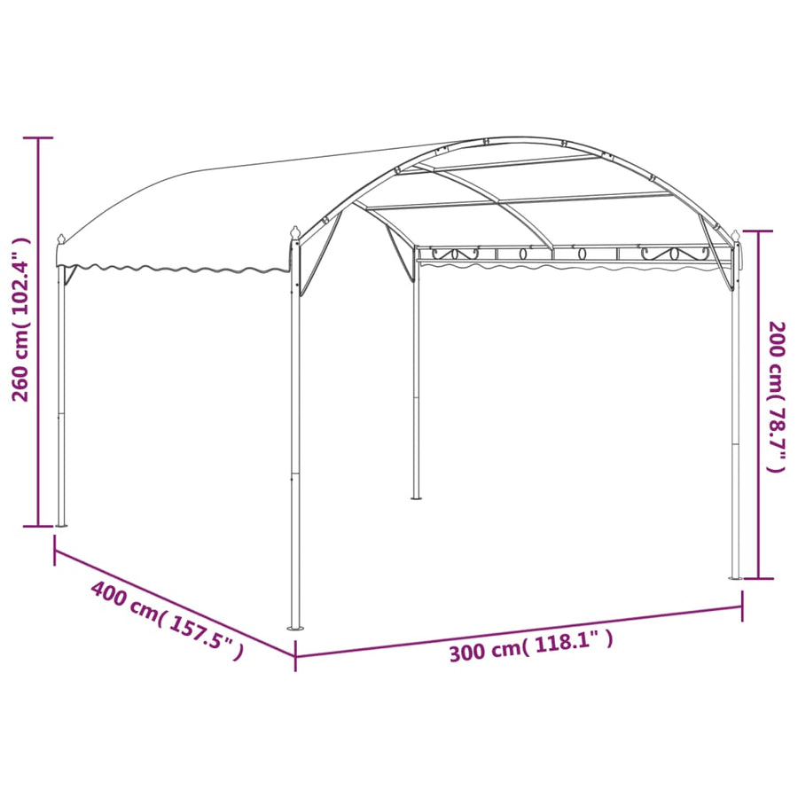 Prieel 180 G/M² 4X3X2,6 M Taupe