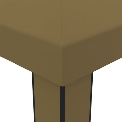 Prieel Met Dubbel Dak 180 G/M² 3X6 M Taupe 3 x 6 m