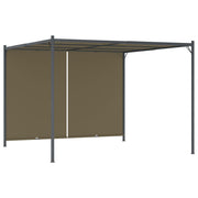 Pergola 3x3 m taupe met uittrekbaar dak