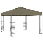 Garden gazebo 180 gsm 3x3 m taupe