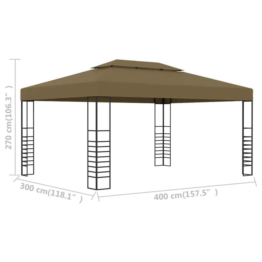 Prieel 180 G/M² 3X4 M Taupe 3 x 4 m