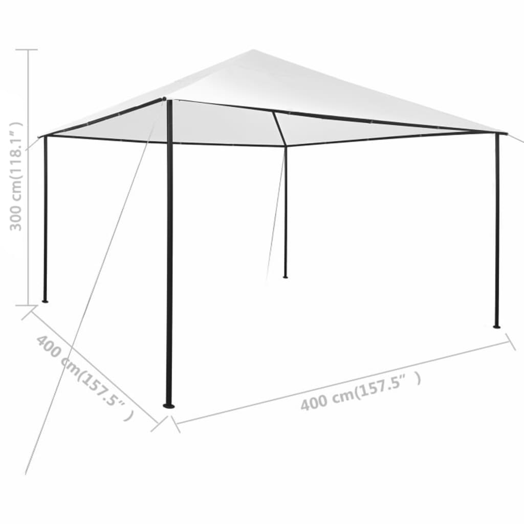 Prieel 180 G/M² 4X4X3 M 4 x 4 m Wit