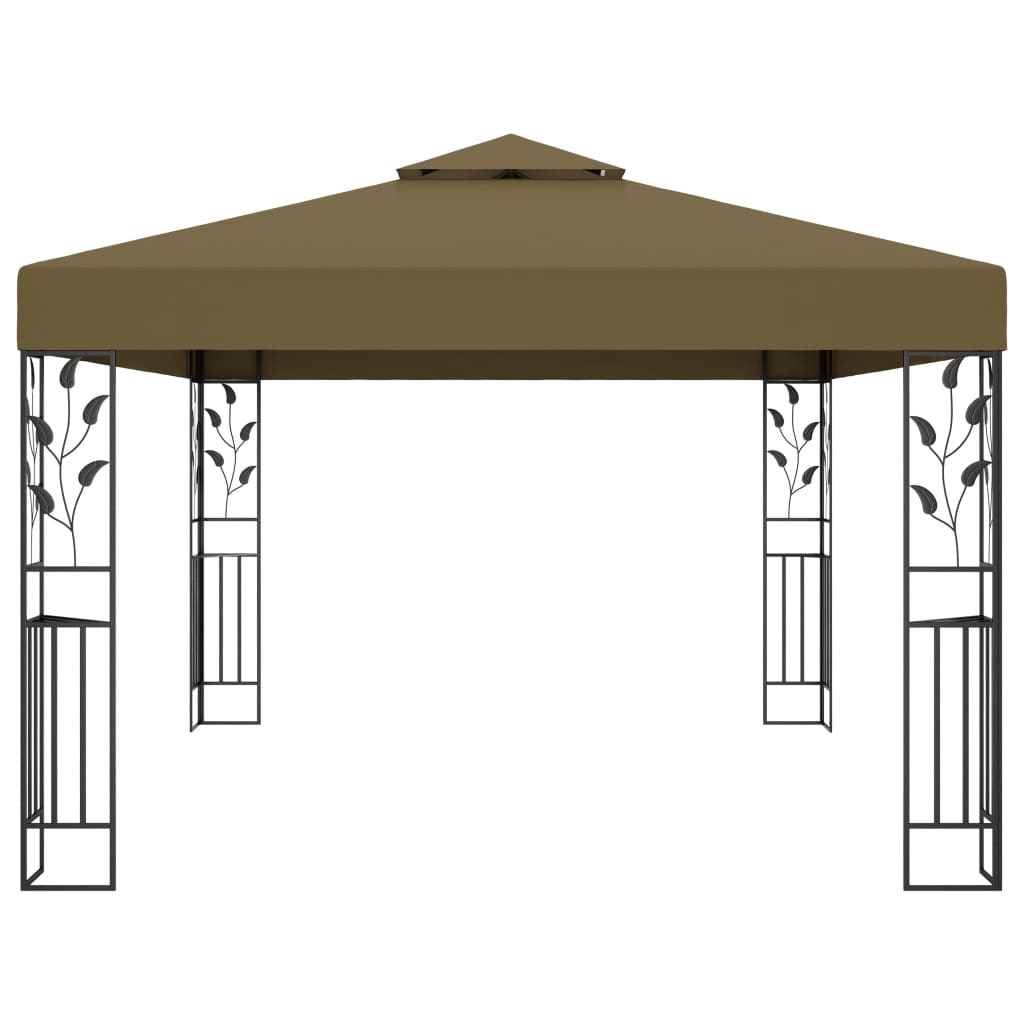 Prieel Met Dubbel Dak 180 G/M² 3X4 M Taupe