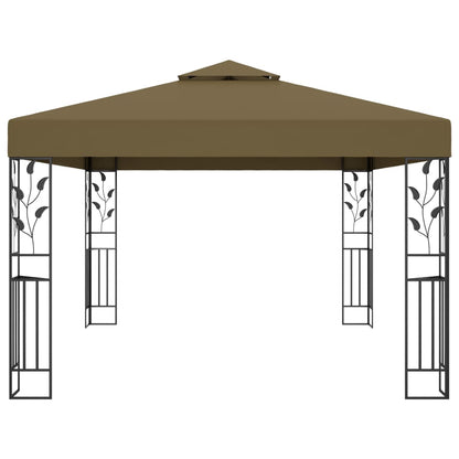 Prieel Met Dubbel Dak 180 G/M² 3X4 M Taupe