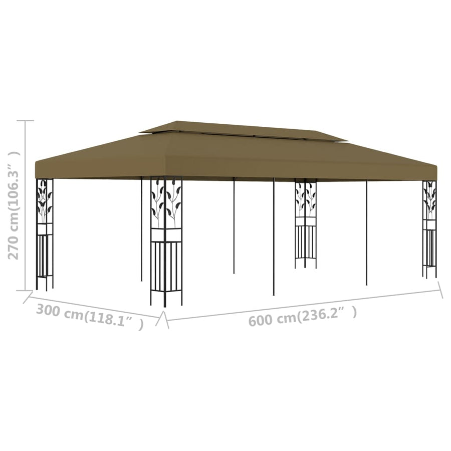 Prieel 180 G/M² 6X3 M Taupe