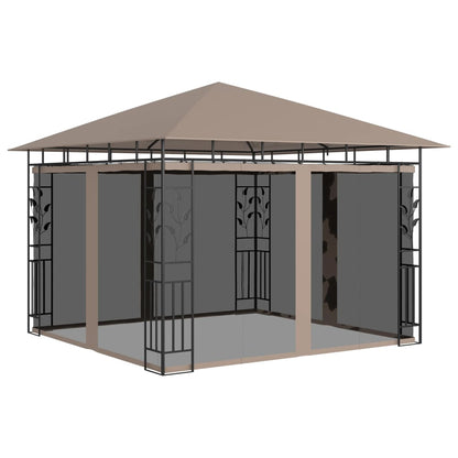 Prieel Met Klamboe 3X3X2,73 M 180 G/M² 3 x 3 x 2.73 m Taupe